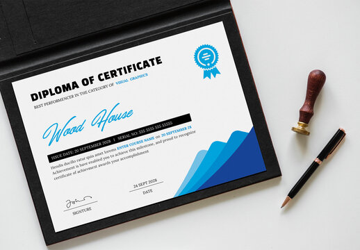 Multipurpose Diploma Certificate Layout