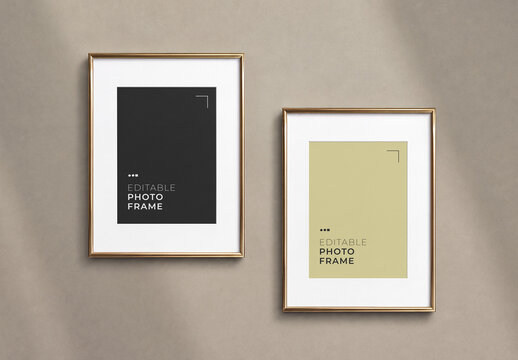 Editable Photo Frame Mockup Set