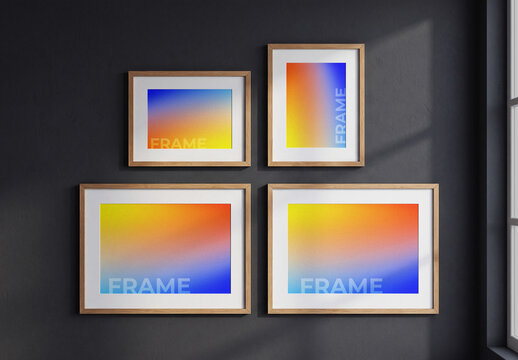 Gallery Wall Photo Frame Mockup