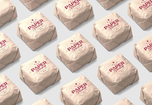 Paper Food Wrapper Mockup