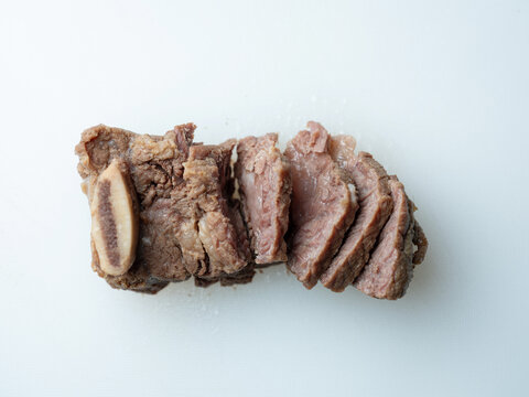 Boiled beef ribs, food ingredients