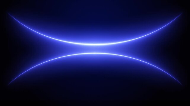 Abstract Blue Light Streak Flicker Animation