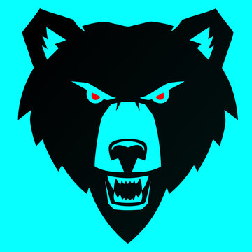 wolf head vector