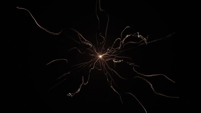 Particle Collision and Cosmic Energy Explosion Scientific Visualization