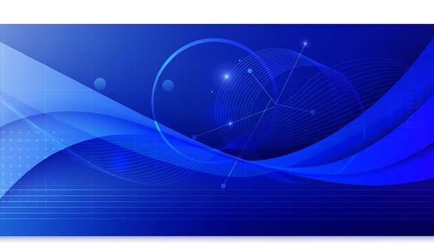 Abstract Blue Wave Technology Background.