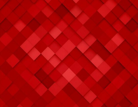 Abstract Red Geometric Pattern Background.