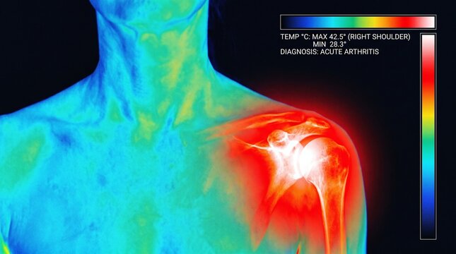 Medical Infrared Thermogram Interface Diagnosing Acute Shoulder Arthritis and Joint Inflammation