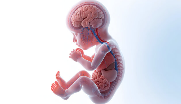 3D Anatomy Illustrations of Embryonic Development