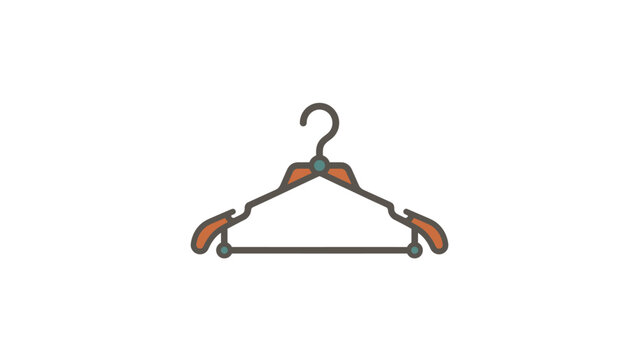 Clothes Hanger Icon Illustration