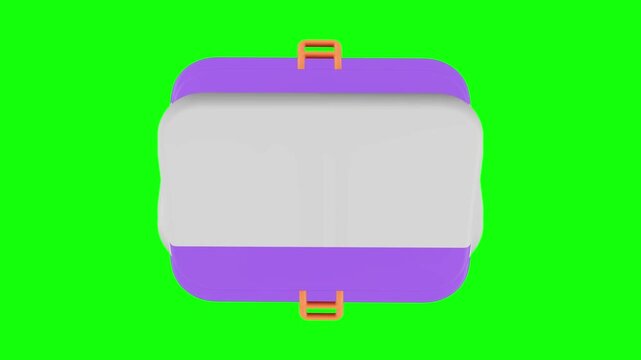 birdcage 3D animated on green screen background.