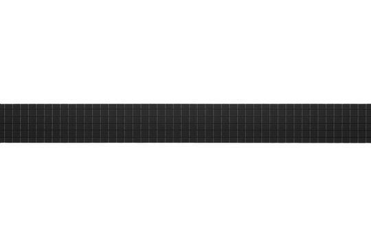 Black grid textured horizontal band
