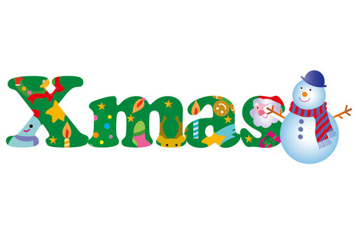 クリスマスのタイポグラフィ
