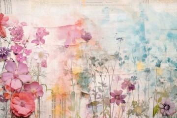 Fototapeta premium Wedding backgrounds painting pattern.