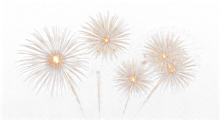 Obraz premium Floating sparkles in air isolated on transparent background