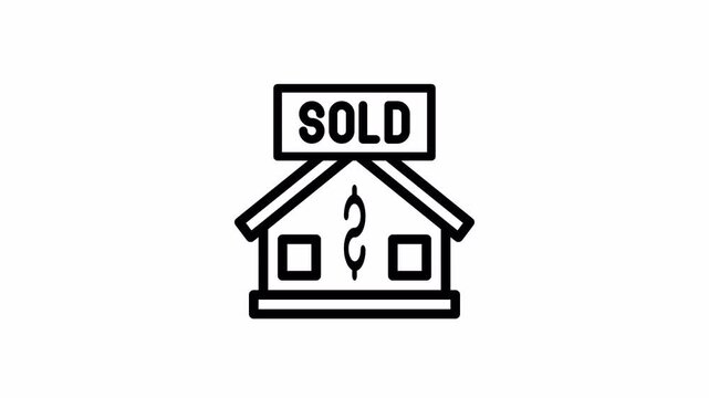 sold minimalist stroke animation