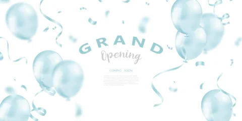 Design your opening card with ribbon. Vector illustration Beautiful business banner template © HNKz