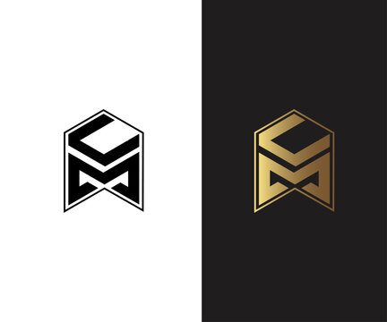 UM Letter Monogram Logo with Geometric Minimal Vector Design for Corporate Branding.