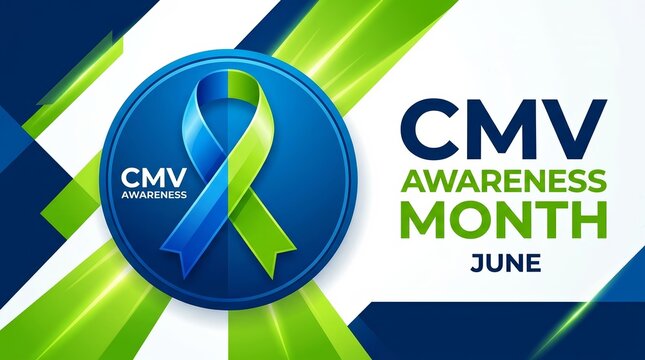 Informative CMV awareness graphics for June health education and awareness month.