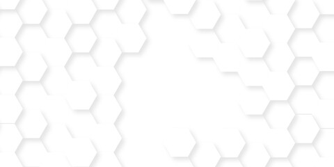Fototapeta premium abstract honeycomb cell technology web white paper texture grid tile seamless hexagon wall creative metal business wallpaper texture background.