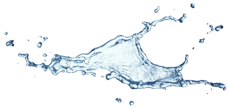 Water Splash Arc Isolated