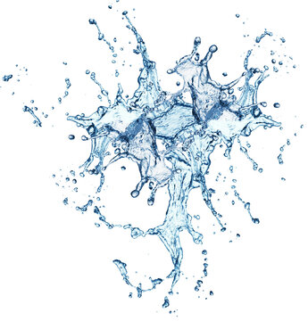 Water Splash Arc Isolated