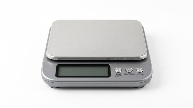 Modern digital kitchen scale for precise food measurement and healthy diet preparation