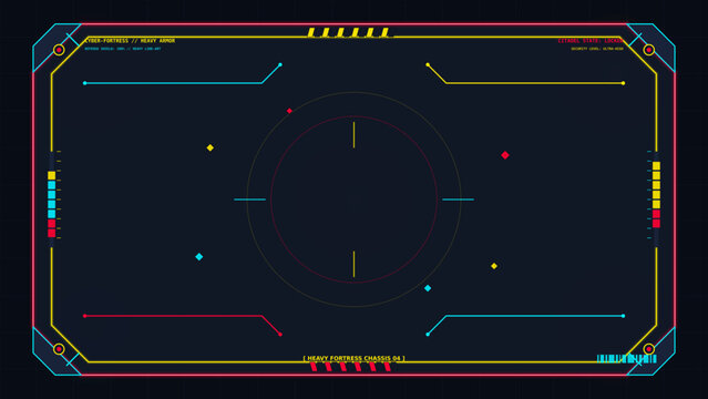 Futuristic Digital HUD Overlay Interface