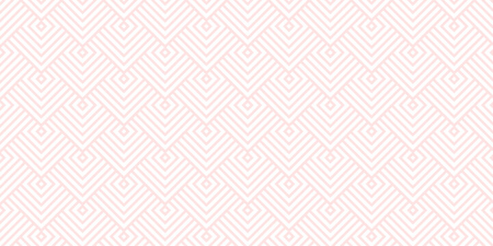 seamless pattern with square pink overlap swirl fabric vector overlapping ornament textile background.