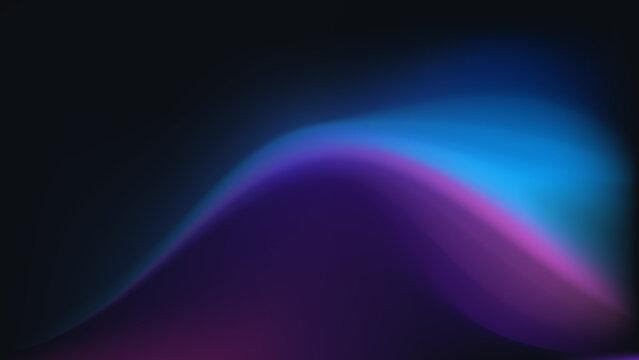Neon wave gradient background. futuristic glowing light effect. abstract dark color art. dynamic digital wallpaper element with gradient background abstract wallpaper gradientmesh backdrop