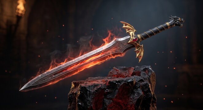 sword in fire