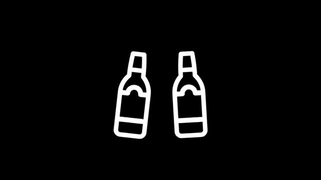 Cheers with beer bottles, celebrating good times and friendship