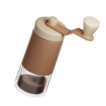 3D Render of a Manual Coffee Grinder 