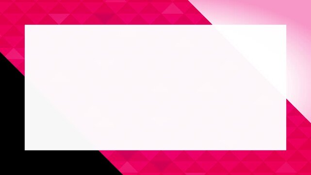 赤い三角形パターンとラインが斜めにスライドする抽象モーション背景アニメーション（文字スペース）