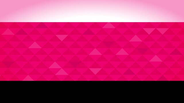 赤い三角形パターンとラインが上下にスライドする抽象モーション背景アニメーション
