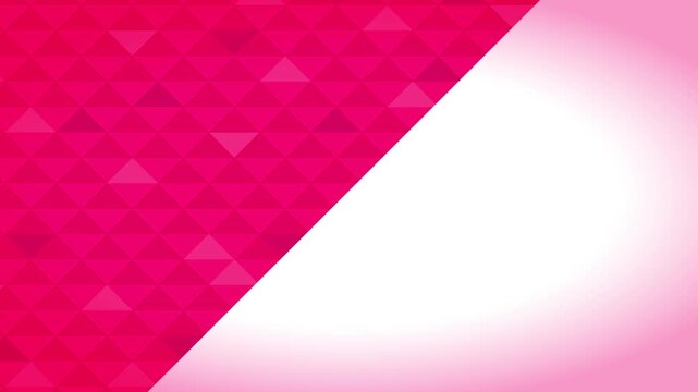 赤い三角形パターンとラインが画面下部をスライドする抽象モーション背景アニメーション