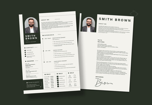 Minimal Resume Cv Template Layout