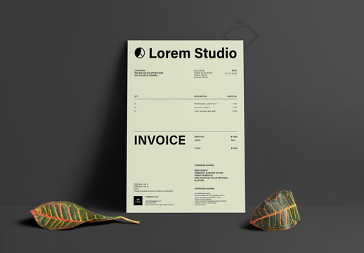 Modern Invoice Template Layout