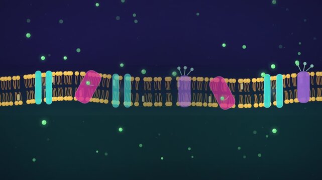 Fluid lipid bilayer controlling nutrient intake seamless loop