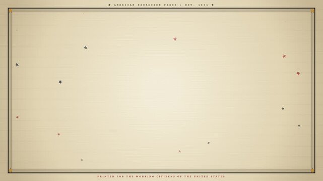 Vintage Labor Day Typography Motion Graphic American Style Background