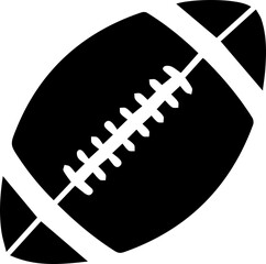 American football icon design element, sport game equipment vector isolated on white background.