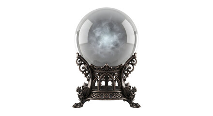 Crystal ball on an ornate gothic gargoyle stand © Chanapat