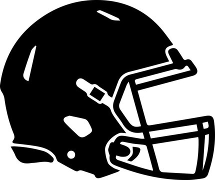 American football helmet with face mask icon isolated for professional team sports.