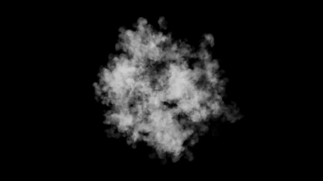 Magic smoke explosion vfx animation with alpha channel 4K resolution fire puff jet blast chroma key black background shockwave effect dust stream comic flash slow motion frame by frame cartoon style
