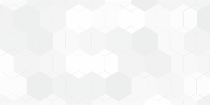 Vector hexagons pattern. Geometric abstract background with simple hexagonal elements. Medical, technology or science design