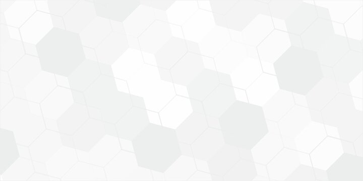 Vector hexagons pattern. Geometric abstract background with simple hexagonal elements. Medical, technology or science design
