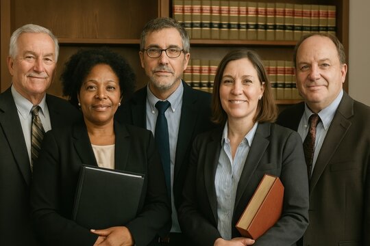 Professional legal team portrait