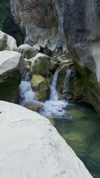 Peaceful Solo Camping Experience Making Tea by a Natural Waterfall in an Untouched Gorge