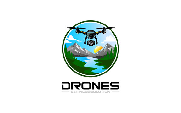Illustration graphic vector of a drone service solution logo design template