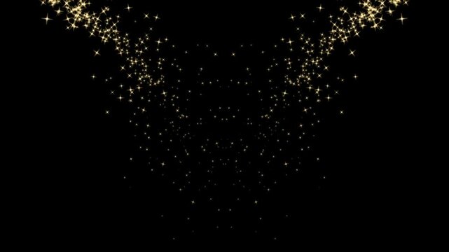 Cosmic galaxy sparkle explosion with glowing stars, twinkling stardust,glimmering fireworks and elegant celebration effect, universe background,twinkling galaxy elements and smooth flying light traces