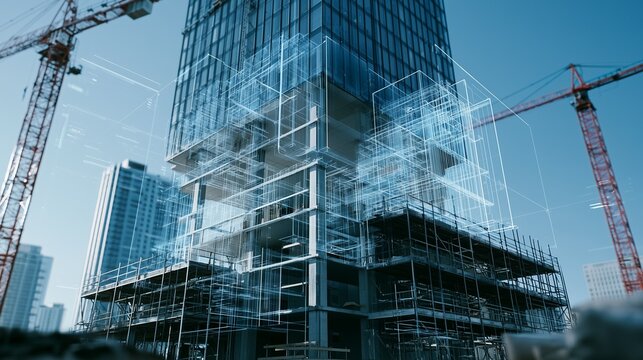 都市開発を支えるデジタルツインとスマート建設 建築DX・インフラ管理のイメージ